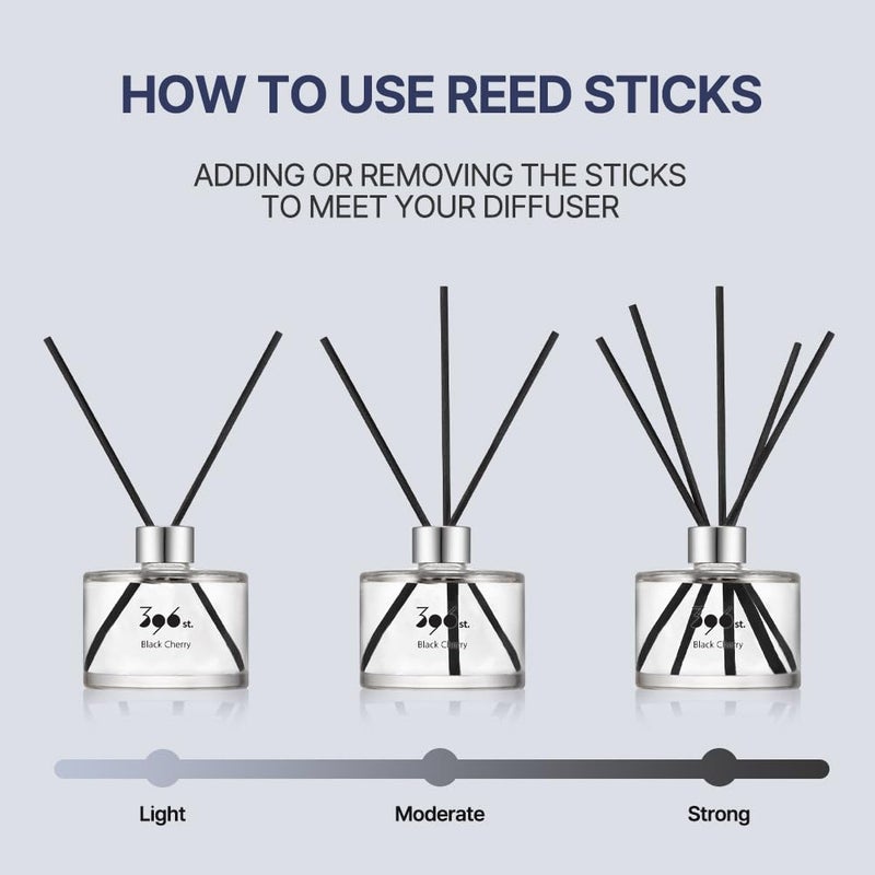 396 st. Reed Diffuser, Black Cherry, 200ml(6.7oz) / Reed Diffuser Sets, Home Fragrance, Scented Oils, Home & Bathroom DÃ©cor - Image 4